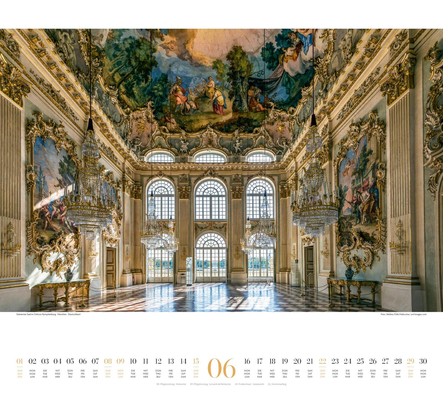 Bild: 9783838425788 | Paläste Kalender 2025 | Ackermann Kunstverlag | Kalender | 14 S.