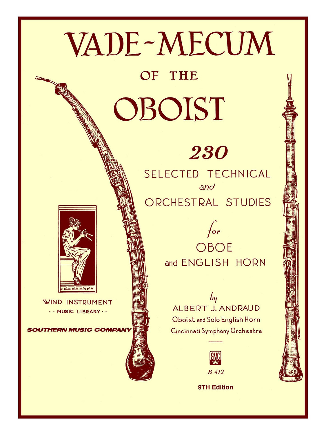 Cover: 884088706289 | Vade Mecum of the Oboist | Albert Andraud | Southern Music | Buch