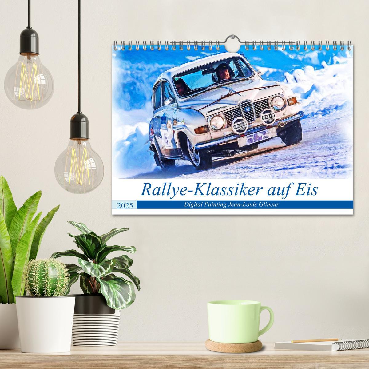 Bild: 9783435233762 | Rallye-Klassiker auf Eis (Wandkalender 2025 DIN A4 quer), CALVENDO...