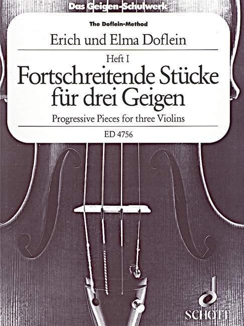 Cover: 9783795796839 | Fortschreitende Stücke für drei Geigen/Progressive Pieces for three...