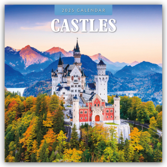 Cover: 9781804426623 | Castles - Burgen - Schlösser 2025 - 16-Monatskalender | Ltd | Kalender