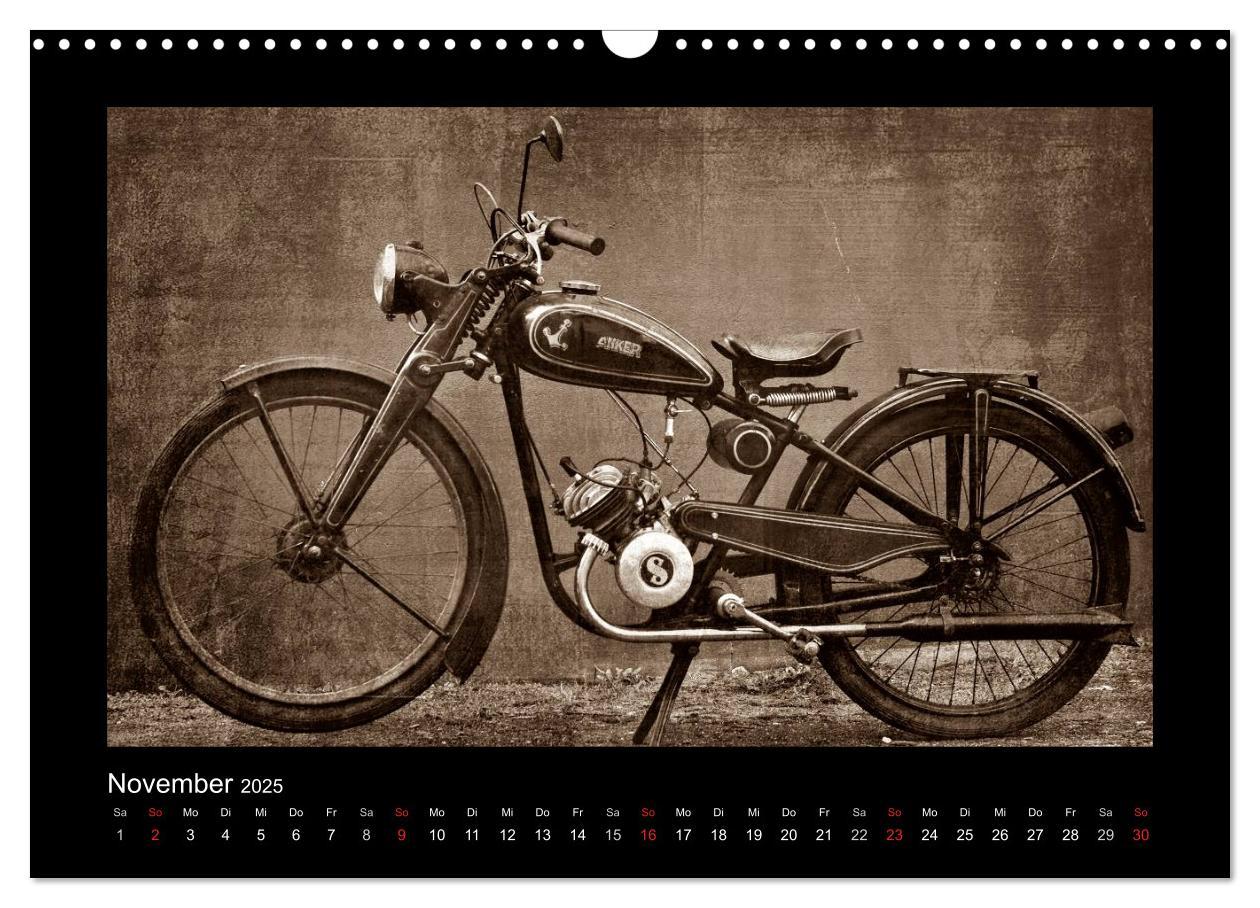 Bild: 9783435839100 | Motorrad Oldtimer (Wandkalender 2025 DIN A3 quer), CALVENDO...