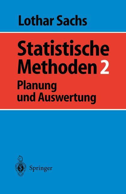 Cover: 9783540520252 | Statistische Methoden 2 | Planung und Auswertung | Lothar Sachs | Buch