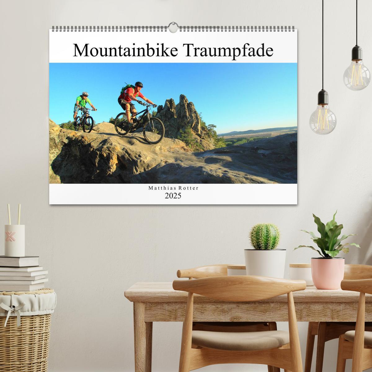 Bild: 9783435353330 | Mountainbike Traumpfade (Wandkalender 2025 DIN A2 quer), CALVENDO...