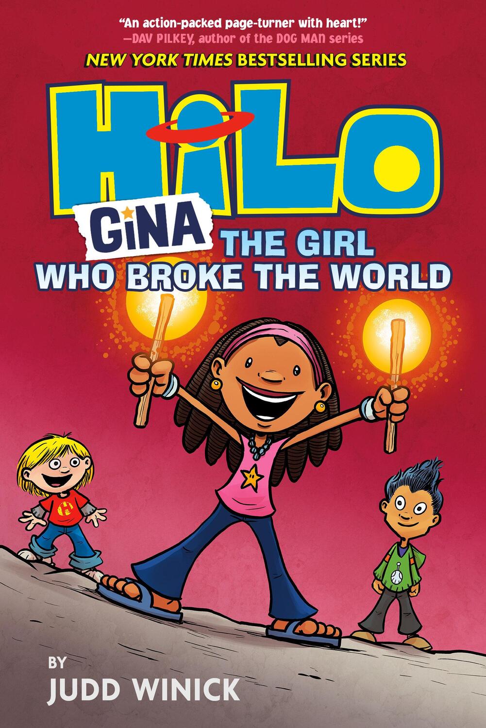 Cover: 9780525644095 | Hilo Book 7: Gina---The Girl Who Broke the World | (A Graphic Novel)