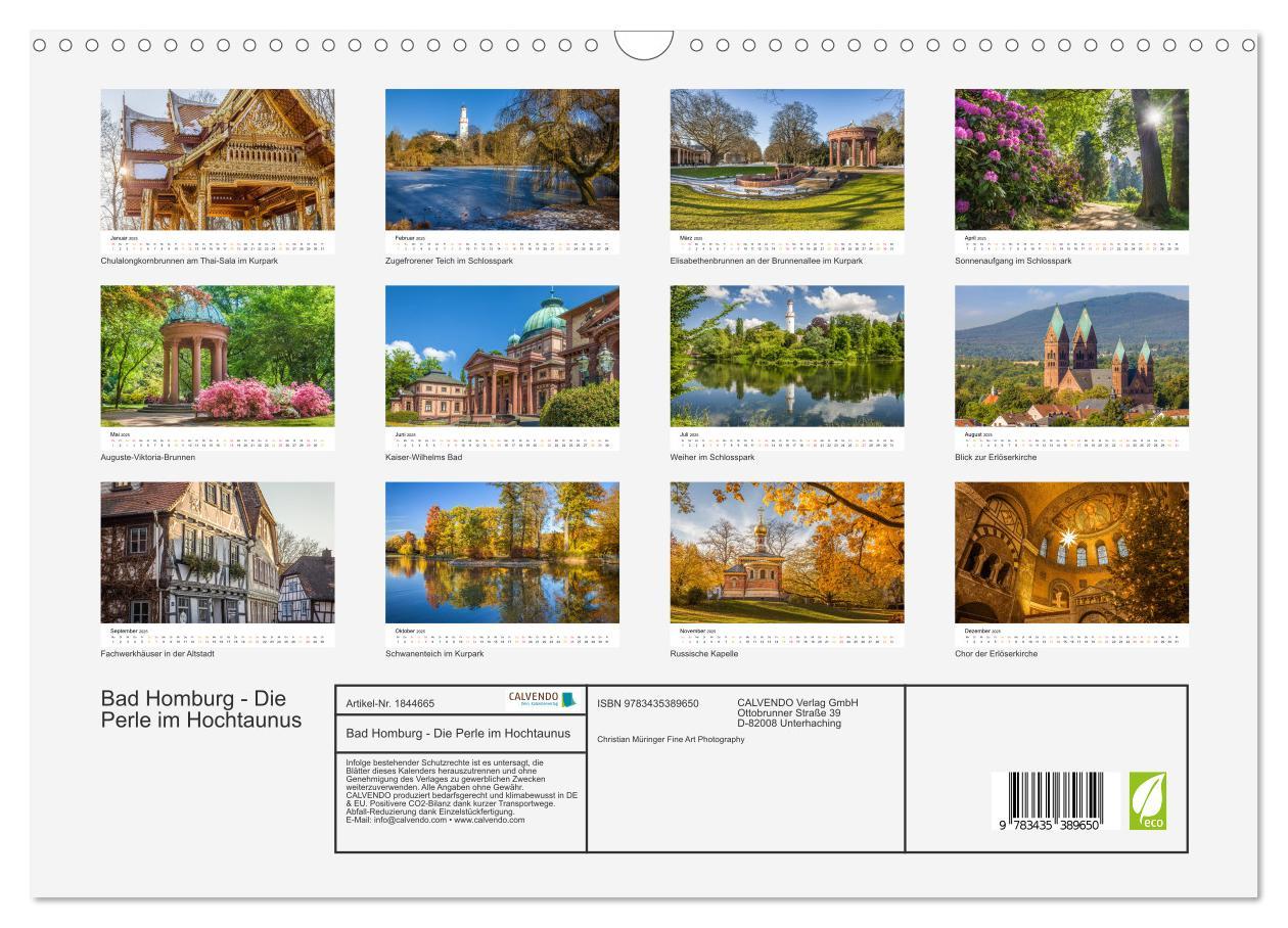 Bild: 9783435389650 | Bad Homburg - Die Perle im Hochtaunus (Wandkalender 2025 DIN A3...