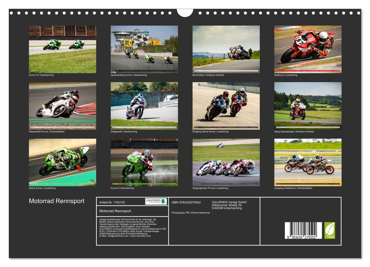 Bild: 9783435275502 | Motorrad Rennsport (Wandkalender 2025 DIN A3 quer), CALVENDO...