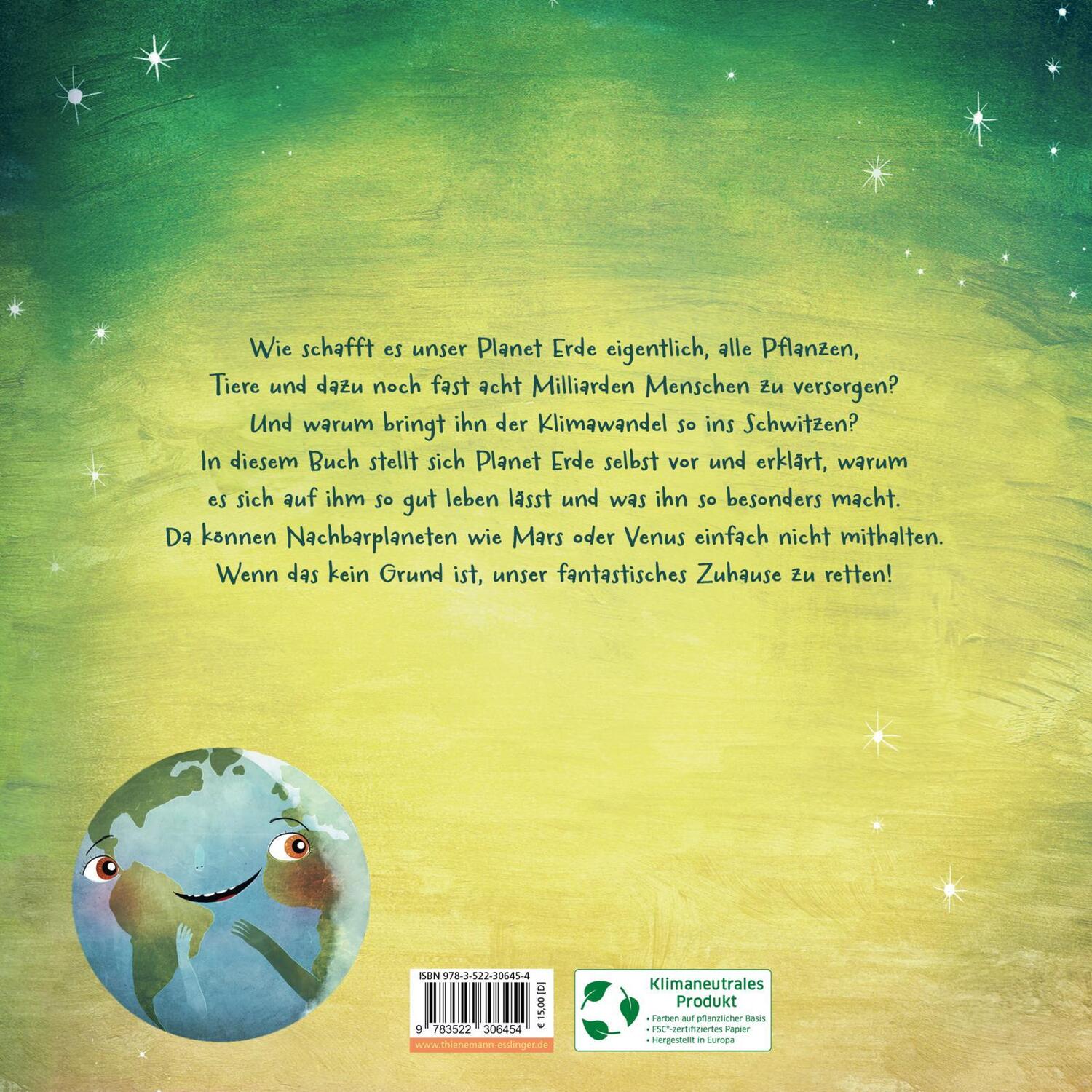 Rückseite: 9783522306454 | Planet Erde | Stacy McAnulty | Buch | 40 S. | Deutsch | 2023