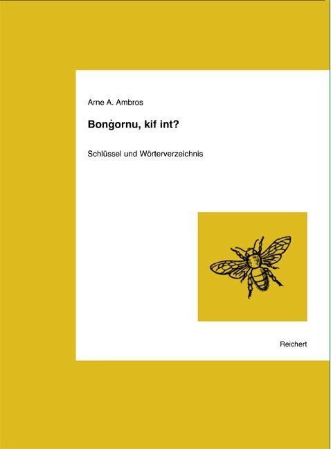Cover: 9783895005343 | Bongornu, kif int?, Schlüssel und Wörterverzeichnis | Reichert