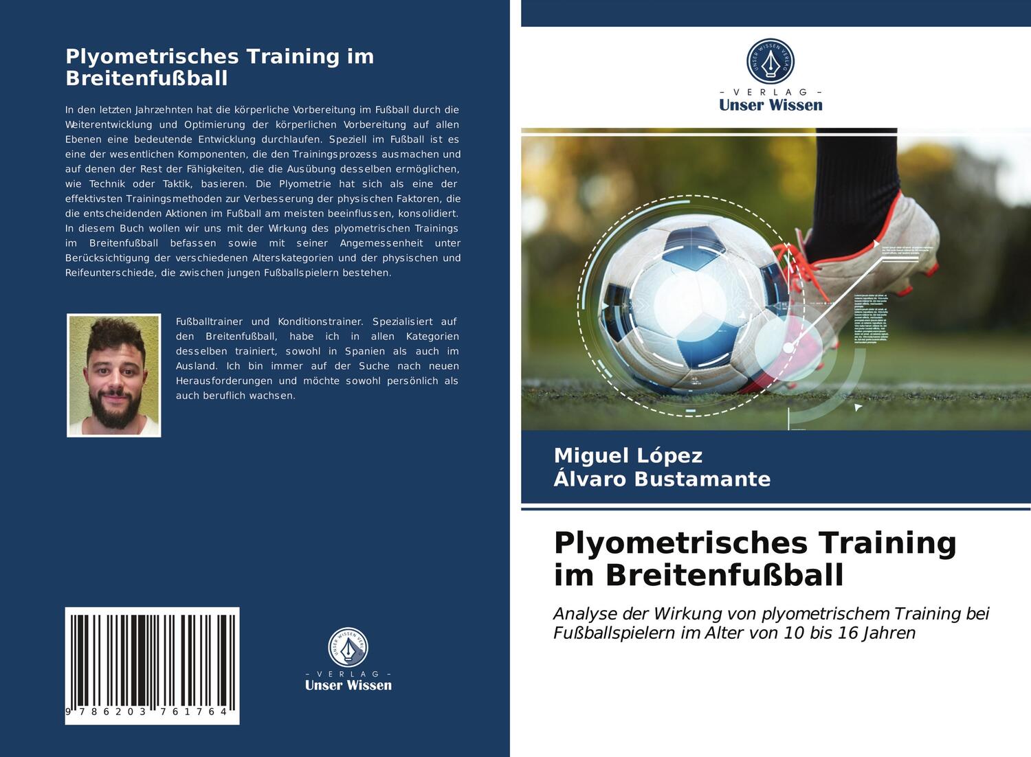 Cover: 9786203761764 | Plyometrisches Training im Breitenfußball | Miguel López (u. a.)