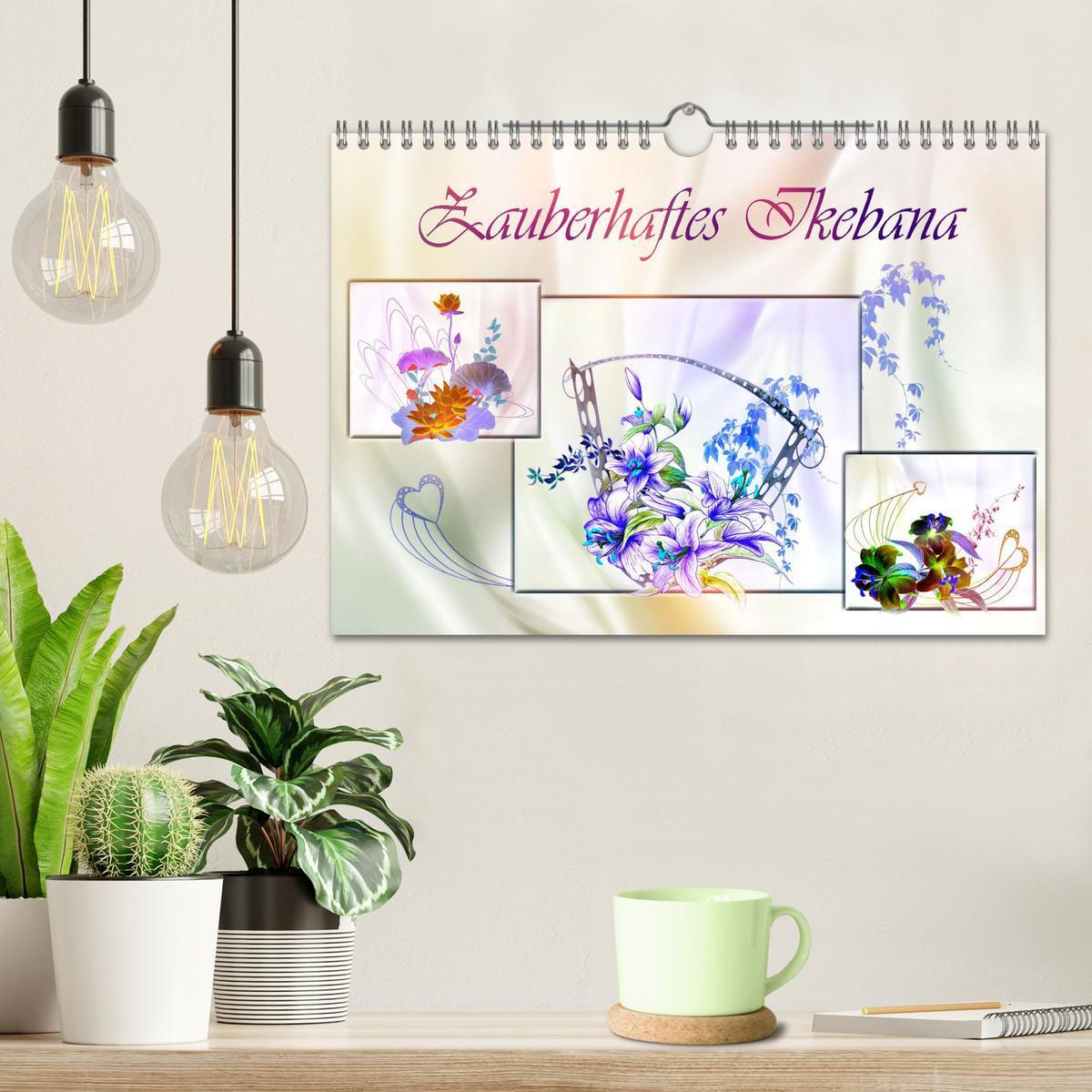 Bild: 9783435318407 | Zauberhaftes Ikebana (Wandkalender 2025 DIN A4 quer), CALVENDO...