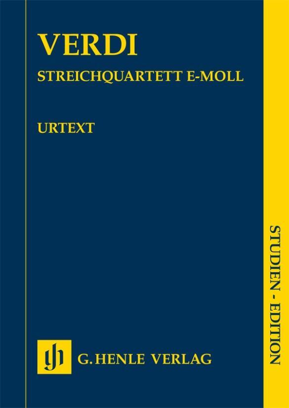 Cover: 9790201875880 | Verdi, Giuseppe - Streichquartett e-moll | Anselm Gerhard | Buch