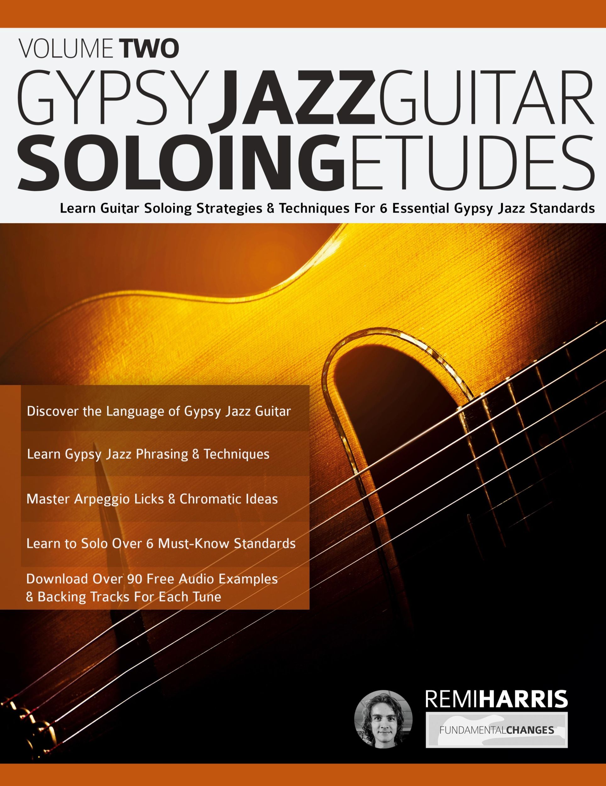 Cover: 9781789334289 | Gypsy Jazz Guitar Soloing Etudes - Volume Two | Remi Harris (u. a.)