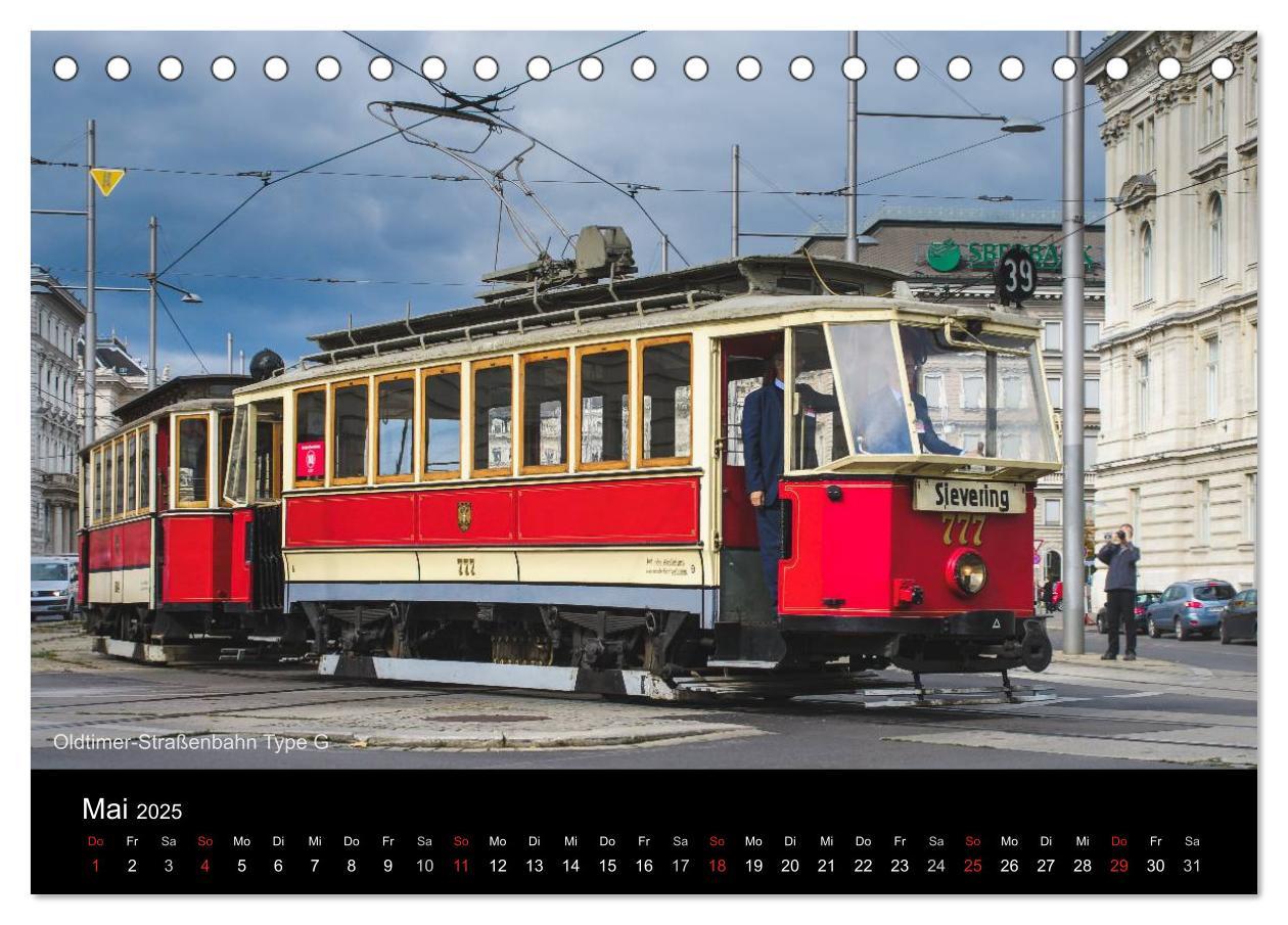 Bild: 9783435497669 | Historische Straßenbahnen in Wien (Tischkalender 2025 DIN A5 quer),...