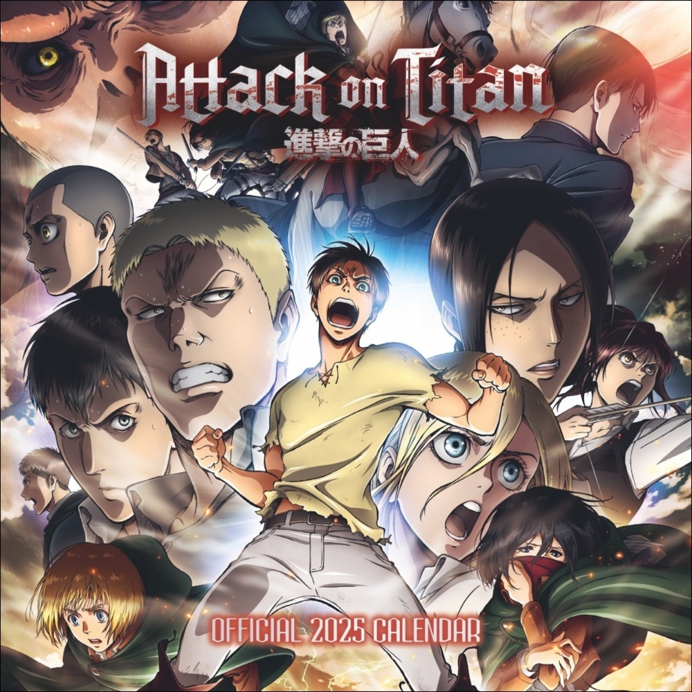 Cover: 9783840196942 | Attack on Titan Broschurkalender 2025 | Kalender | 28 S. | Englisch