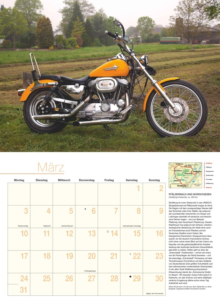 Bild: 4250809652863 | DUMONT - Motorräder &amp; Routen 2025 Broschürenkalender, 42x29cm,...