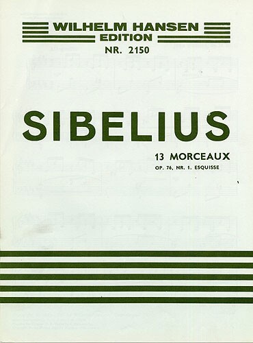 Cover: 9788759851272 | 13 Pieces Op.76 No.1- Esquisse | Jean Sibelius | Buch