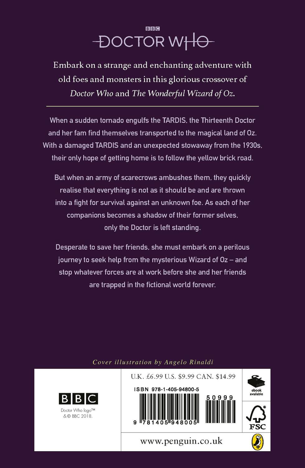 Rückseite: 9781405948005 | Doctor Who: The Wonderful Doctor of Oz | Jacqueline Rayner | Buch