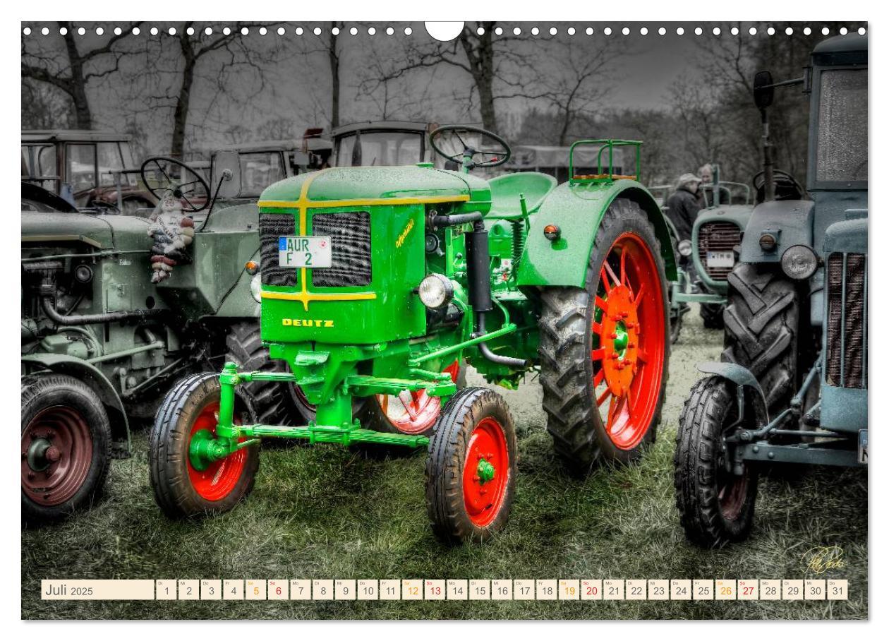 Bild: 9783435609437 | Oldtimer - Traktoren für Liebhaber (Wandkalender 2025 DIN A3 quer),...