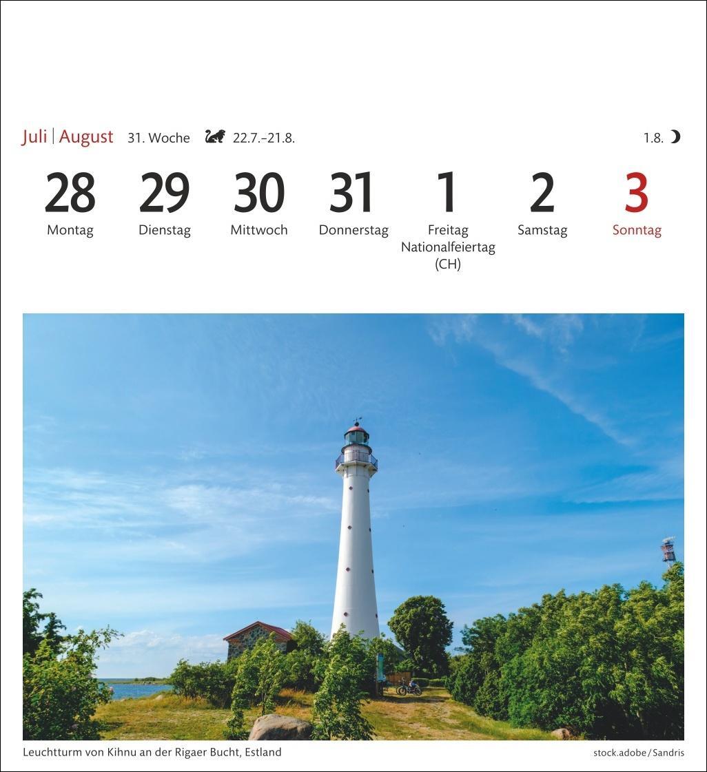 Bild: 9783840033810 | Ostseeküste Sehnsuchtskalender 2025 - Wochenkalender mit 53 Postkarten