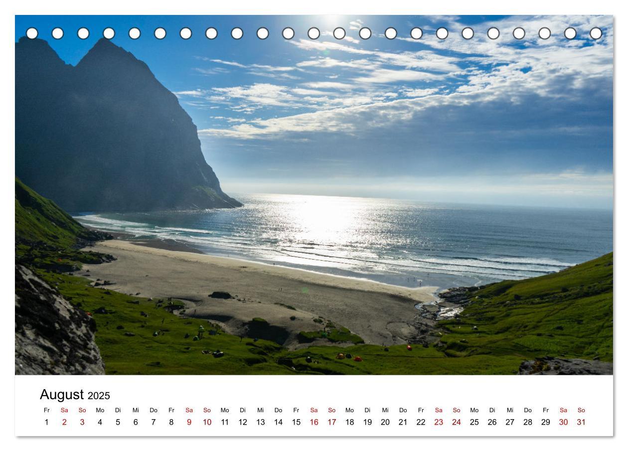 Bild: 9783435008476 | Lofoten (Tischkalender 2025 DIN A5 quer), CALVENDO Monatskalender