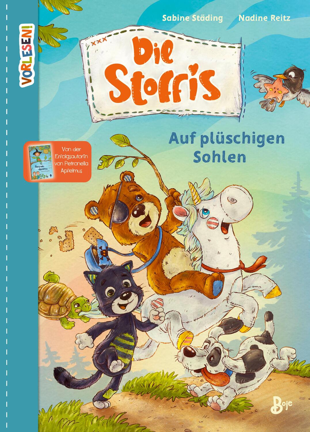 Cover: 9783414826145 | VORLESEN! Die Stoffis | Auf plüschigen Sohlen. Band 1 | Sabine Städing