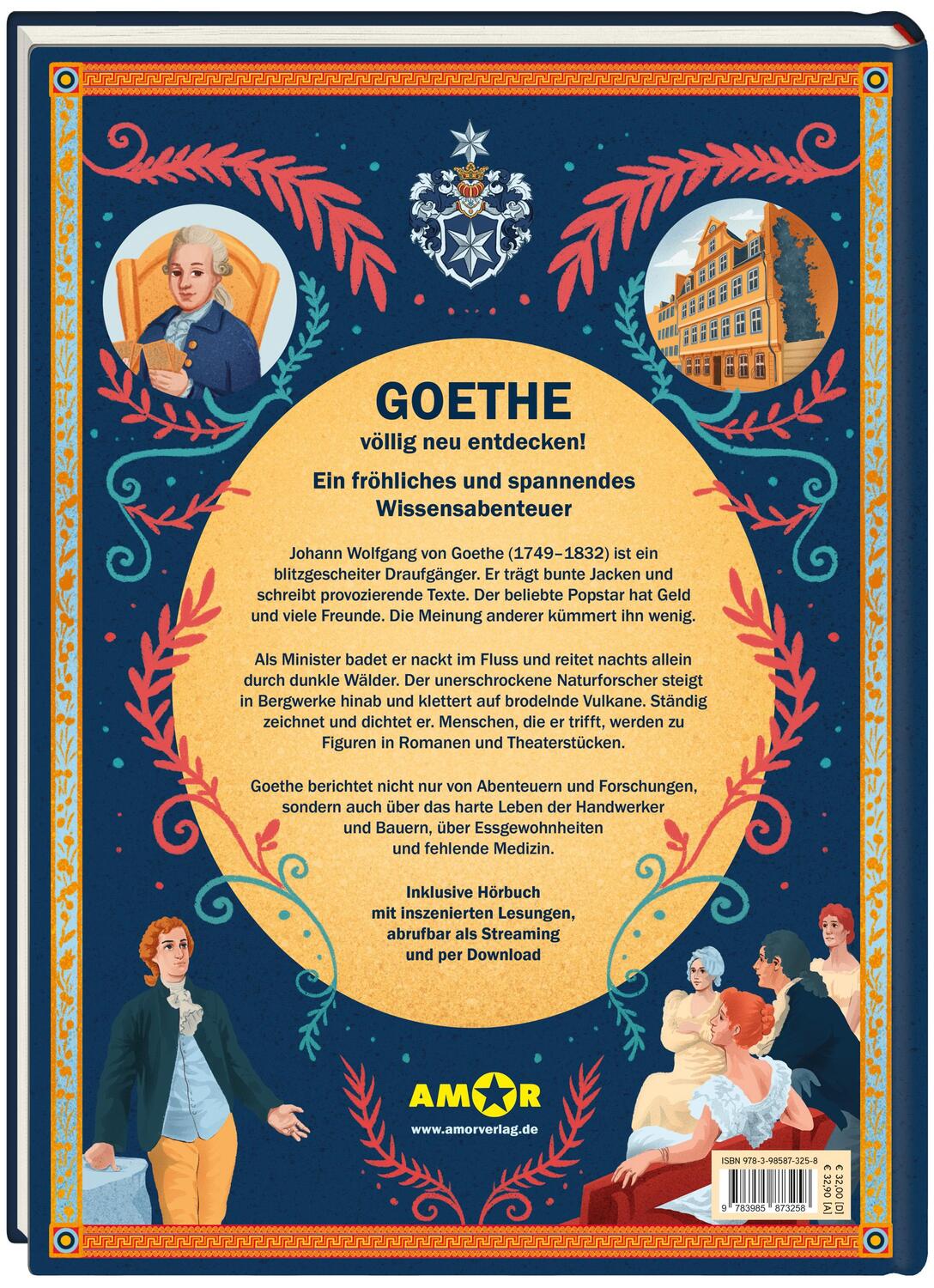 Rückseite: 9783985873258 | Das große Goethe-Buch. Ein Wissensabenteuer über Johann Wolfgang...
