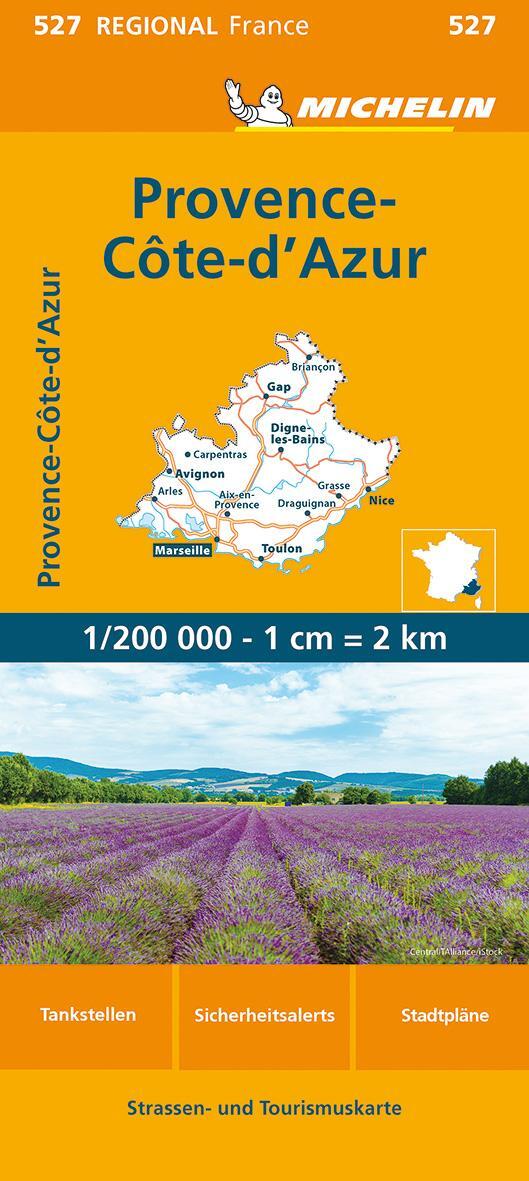 Cover: 9782067259454 | Michelin Provence Cote d'Azur | (Land-)Karte | Michelin-Karten | 2023