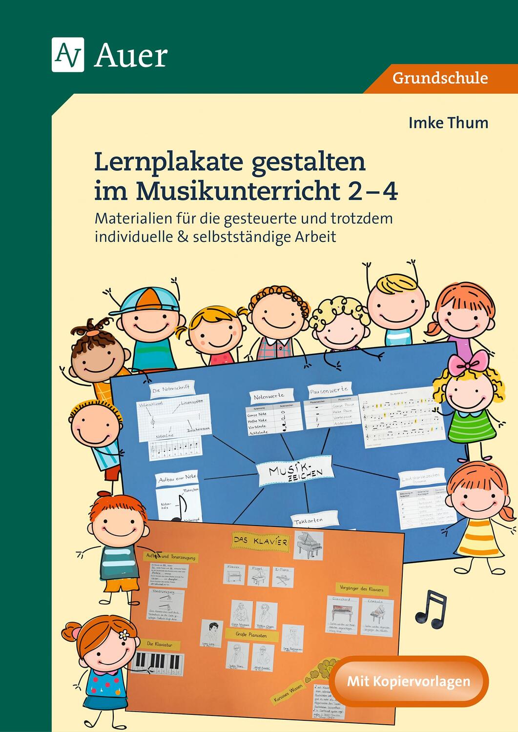 Cover: 9783403083849 | Lernplakate gestalten im Musikunterricht 2-4 | Imke Thum | Broschüre