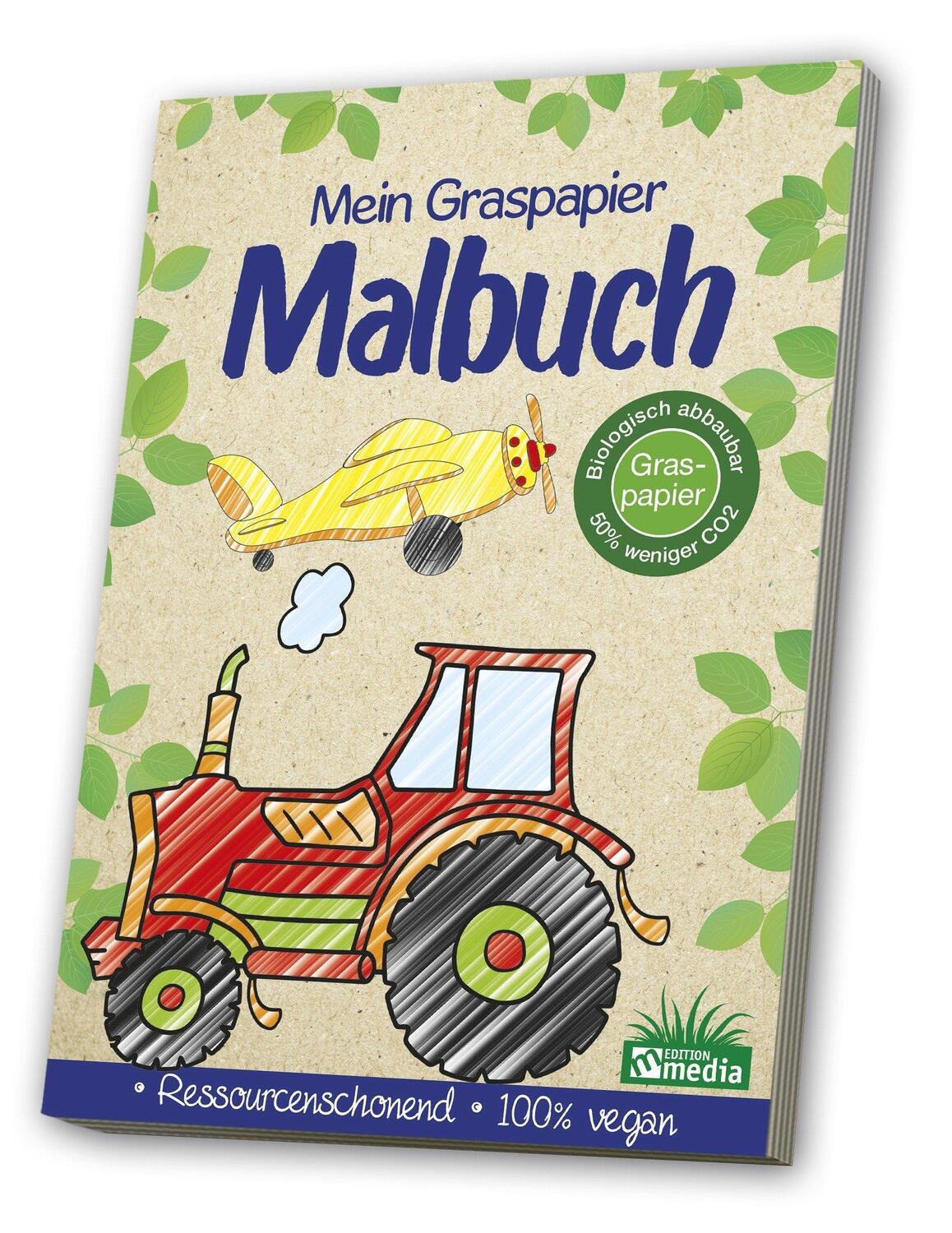Cover: 4019393988211 | Malbuch Graspapier - Fahrzeuge | Broschüre | Deutsch | 2021