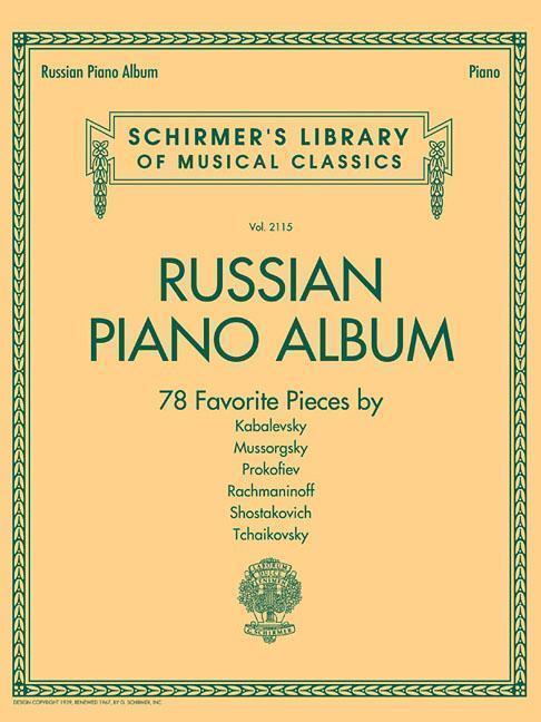 Cover: 9781495008719 | Russian Piano Album | Schirmer Library of Classics Volume 2115 | Buch