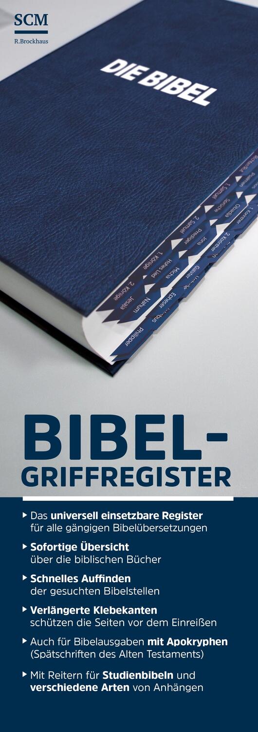 Cover: 9783417257816 | Bibel-Griffregister blau | Stück | Deutsch | 2017 | SCM R. Brockhaus