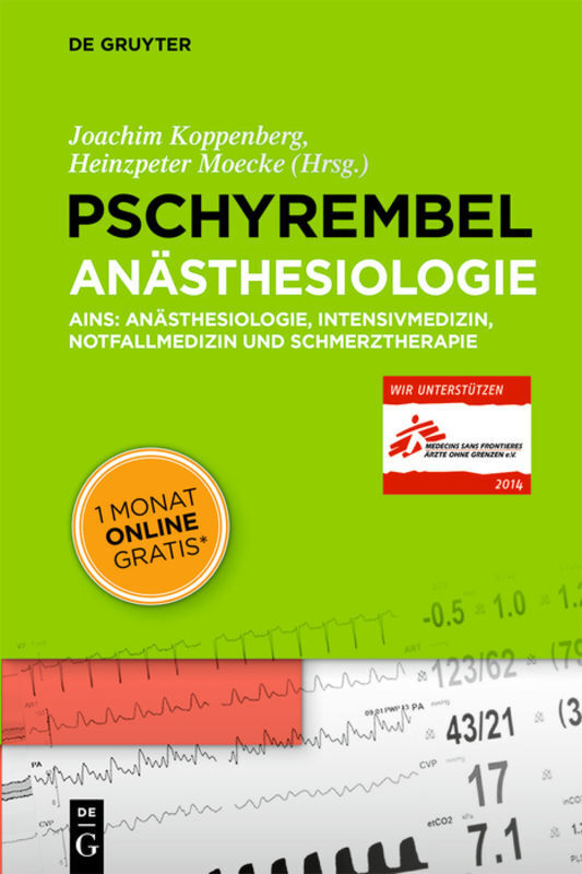 Cover: 9783110285628 | Pschyrembel Anästhesiologie | Joachim Koppenberg (u. a.) | Buch | XV