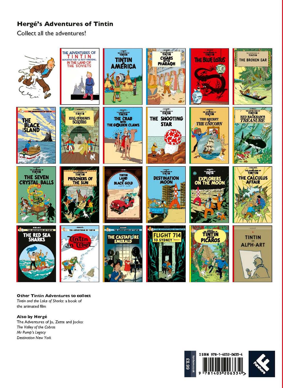 Rückseite: 9781405206334 | Flight 714 to Sydney | Herge | Taschenbuch | 62 S. | Englisch | 2011