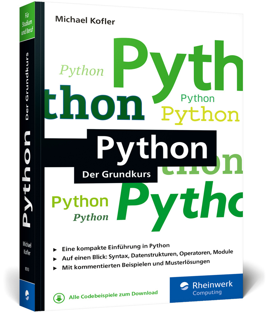 Cover: 9783836285131 | Python | Michael Kofler | Taschenbuch | Deutsch | 2021