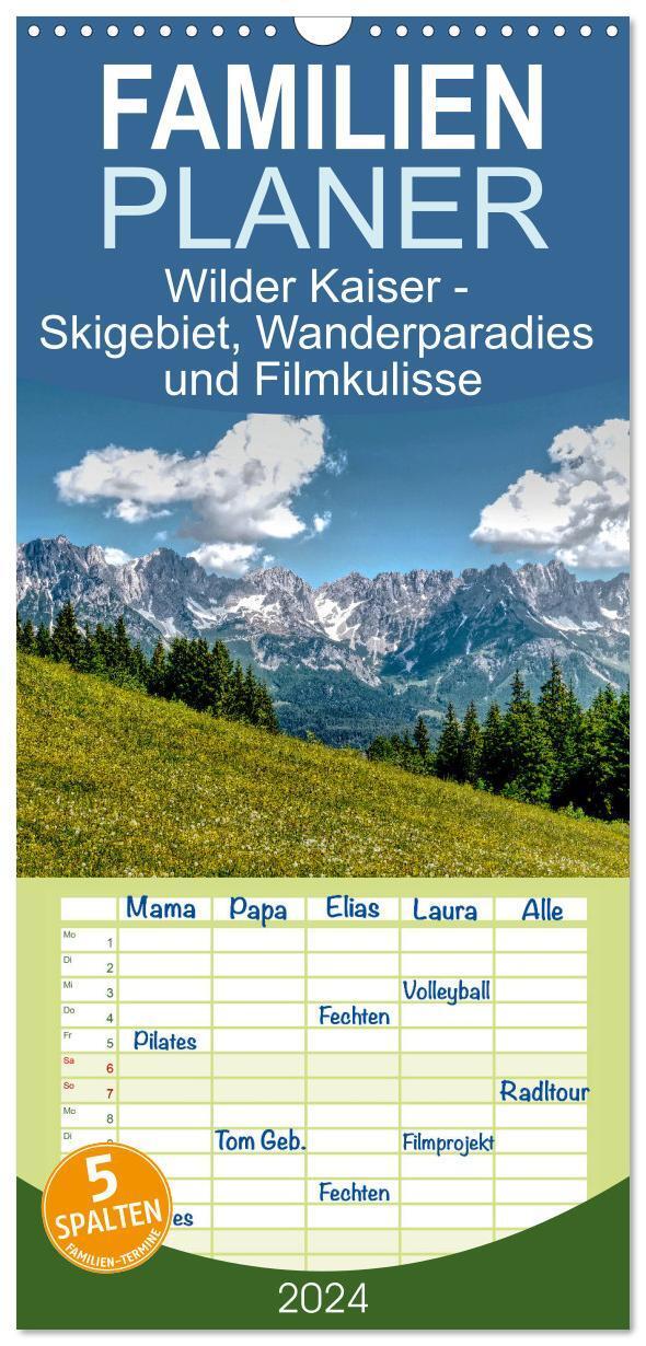 Cover: 9783383657627 | Familienplaner 2024 - Wilder Kaiser - Skigebiet, Wanderparadies und...