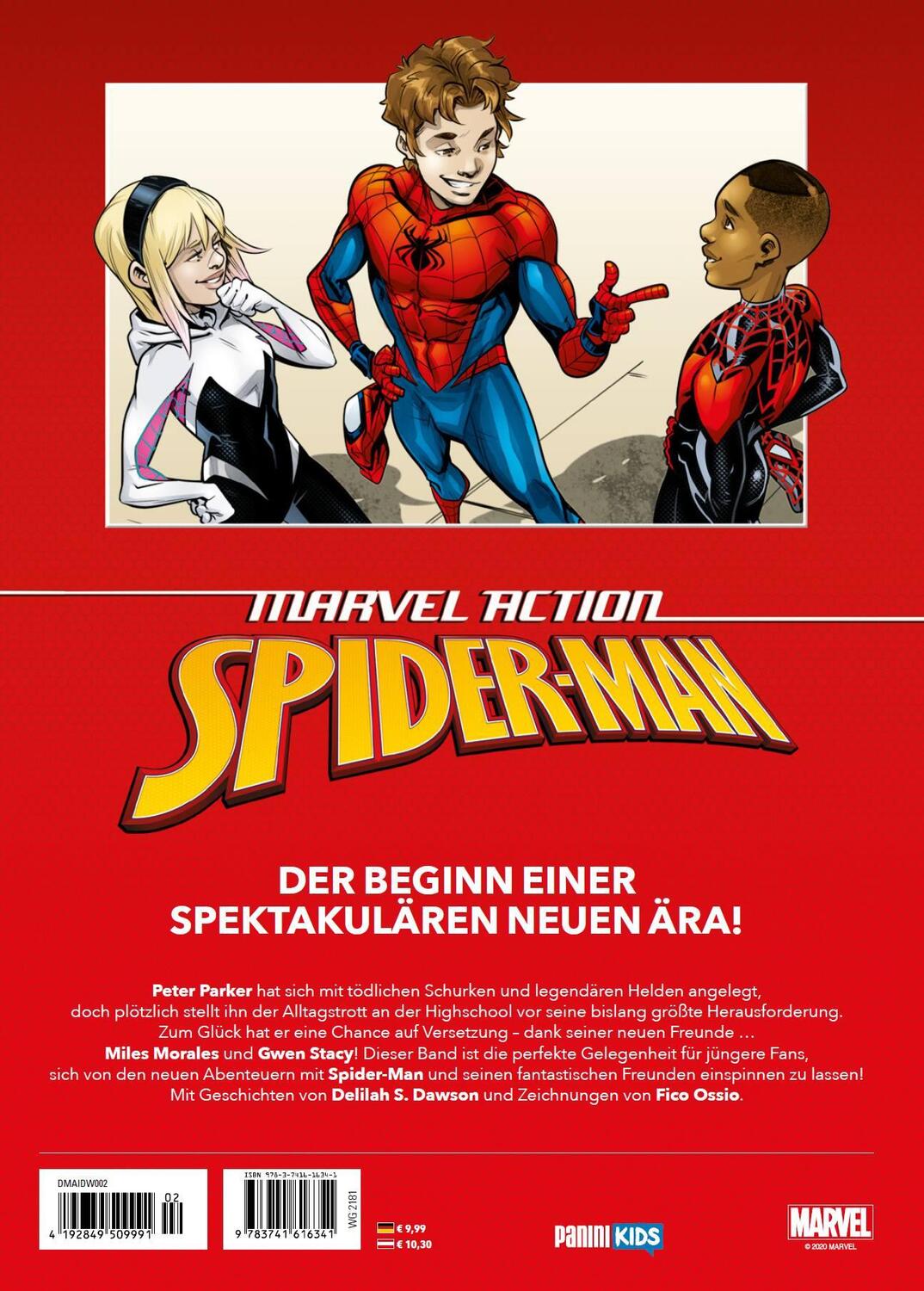 Rückseite: 9783741616341 | Marvel Action: Spider-Man | Bd. 1: Erste Abenteuer | Dawson (u. a.)