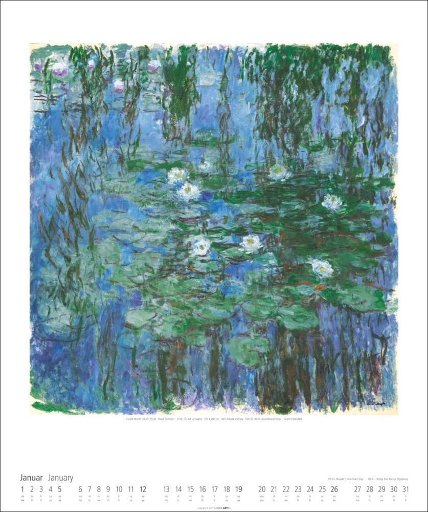 Bild: 9783839900185 | Claude Monet Im Garten Kalender 2025 - Im Garten | Claude Monet | 2025