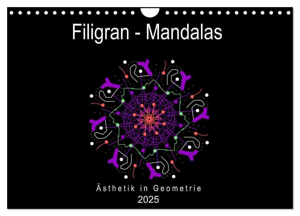 Cover: 9783435142835 | Filigran - Mandalas (Wandkalender 2025 DIN A4 quer), CALVENDO...