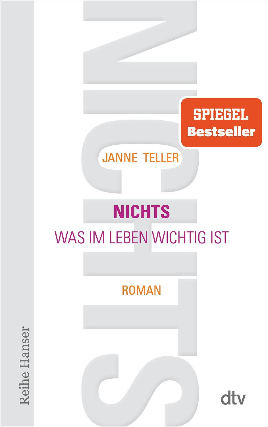 Cover: 9783423625173 | Nichts | Was im Leben wichtig ist Roman | Janne Teller | Taschenbuch