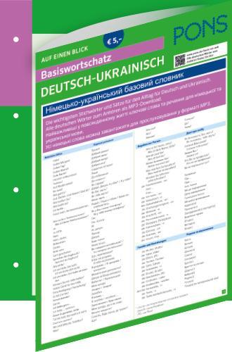 Cover: 9783125660380 | PONS Basiswortschatz auf einen Blick Deutsch-Ukrainisch | Taschenbuch