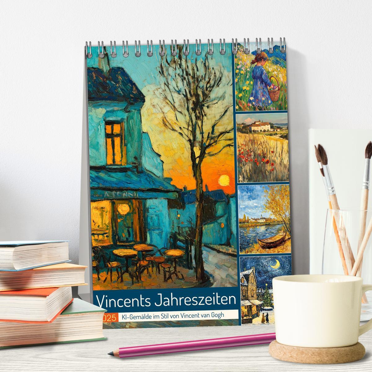 Bild: 9783457237700 | Vincents Jahreszeiten (Tischkalender 2025 DIN A5 hoch), CALVENDO...