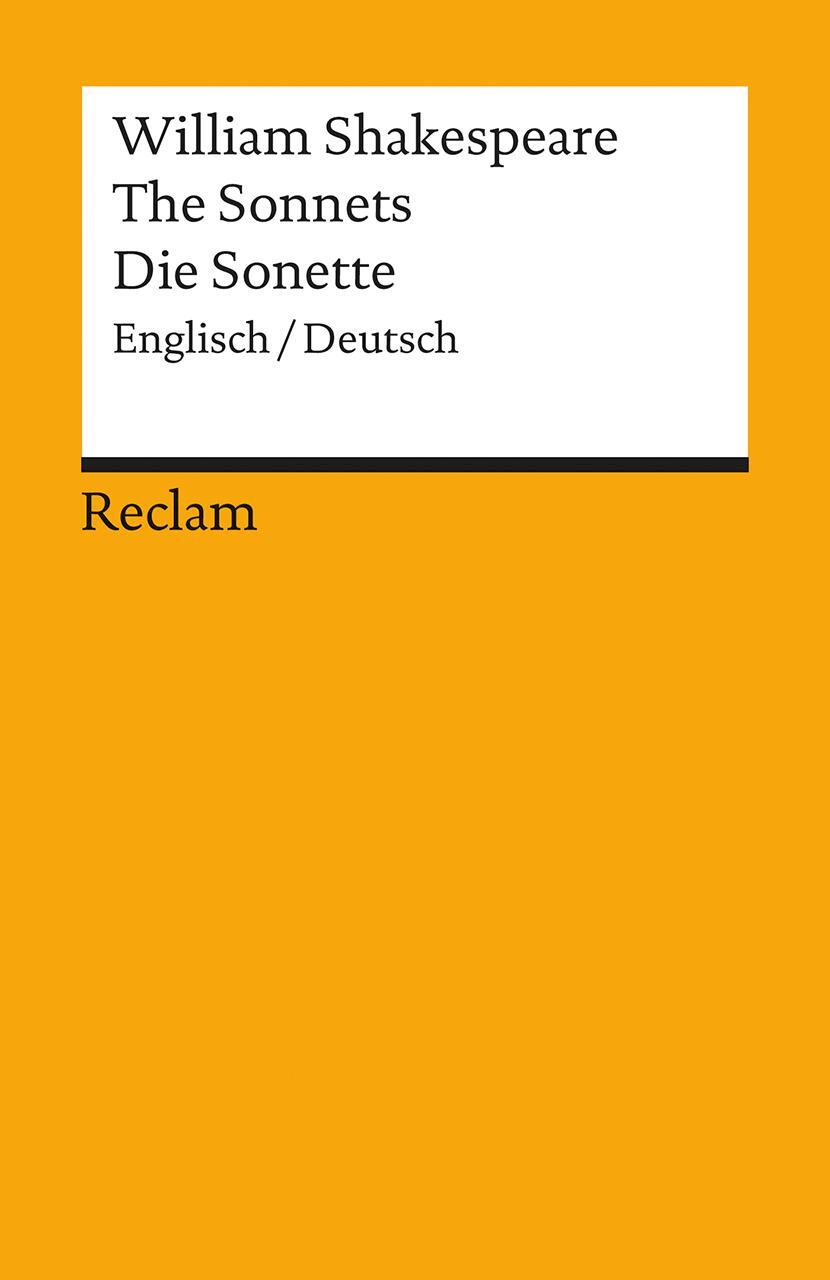 Cover: 9783150097298 | Die Sonette / The Sonnets | William Shakespeare | Taschenbuch | 248 S.