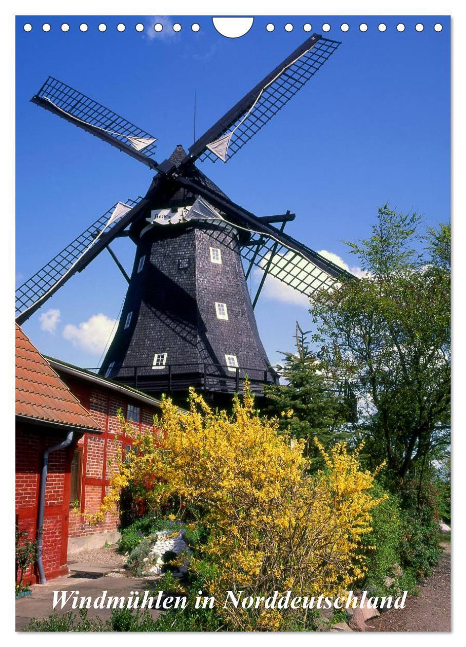 Cover: 9783675698437 | Windmühlen in Norddeutschland (Wandkalender 2024 DIN A4 hoch),...