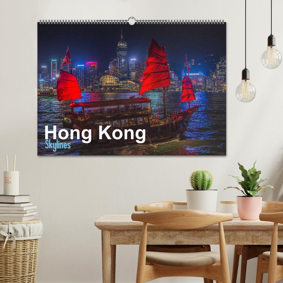 Bild: 9783435386468 | Hong Kong - Skylines (Wandkalender 2025 DIN A2 quer), CALVENDO...