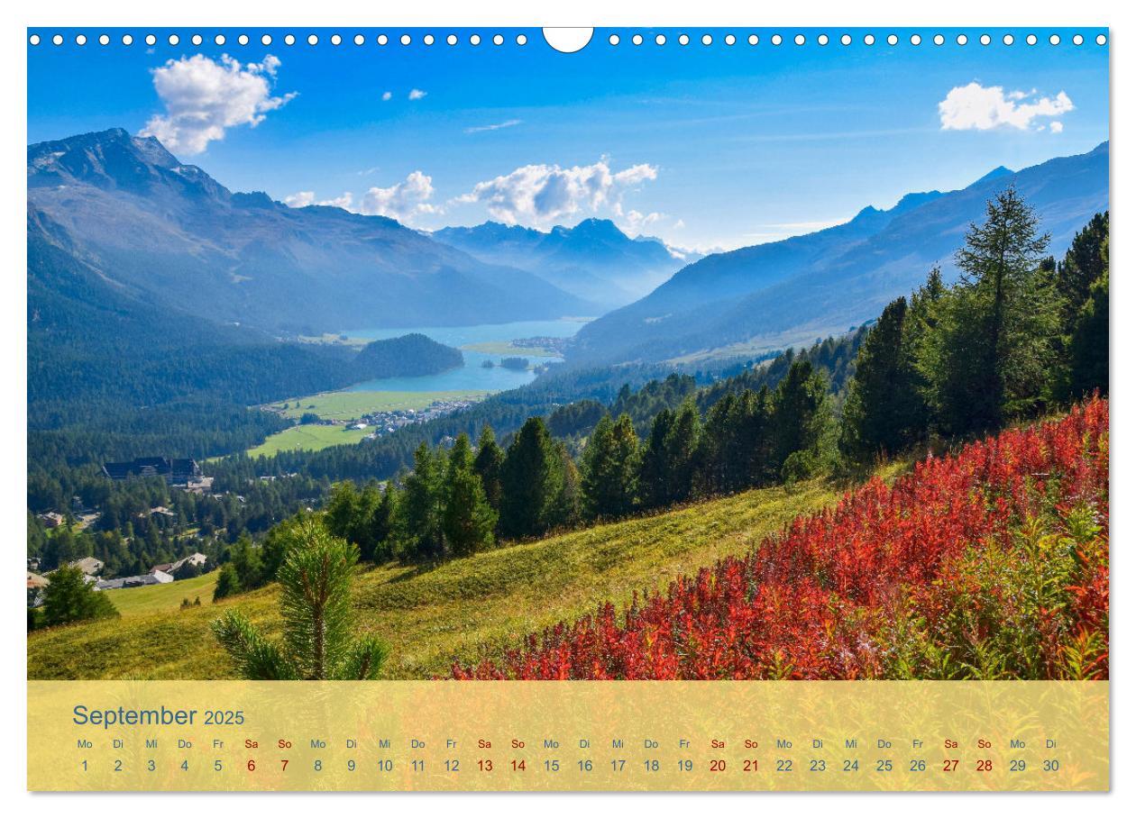 Bild: 9783435107001 | Oberengadin - Berge, Seen und Licht (Wandkalender 2025 DIN A3...