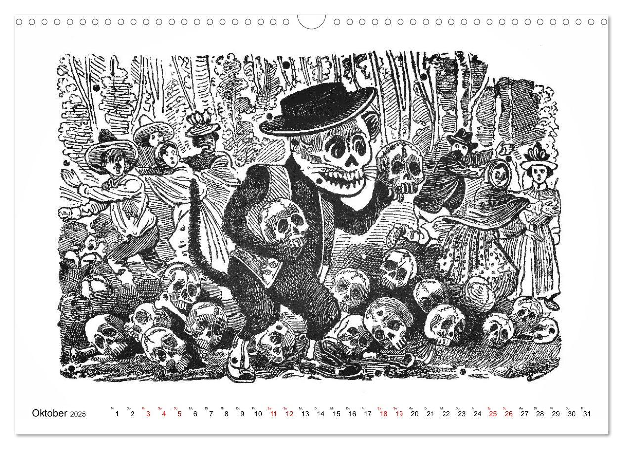 Bild: 9783435105397 | Calaveras - Totenköpfe und Skelette (Wandkalender 2025 DIN A3...