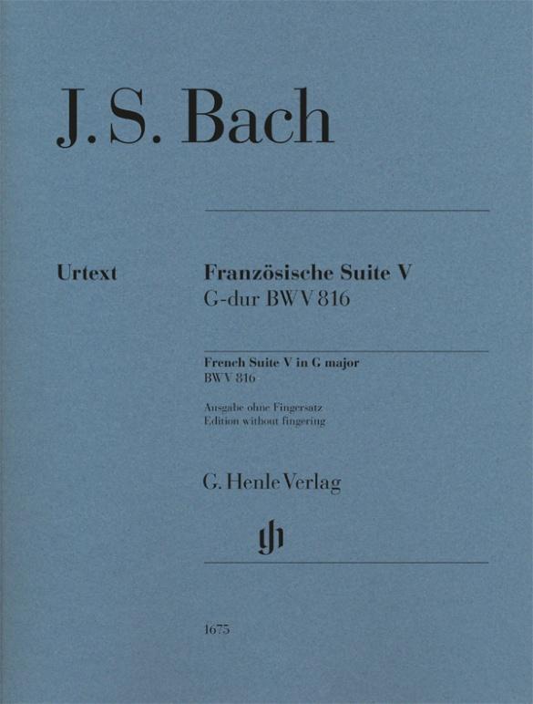 Cover: 9790201816753 | Johann Sebastian Bach - Französische Suite V G-dur BWV 816 | Buch