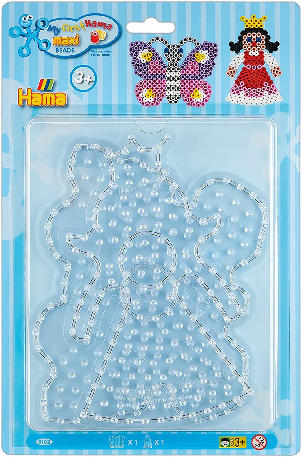 Cover: 28178081027 | Hama 8102 - Maxi Stiftplatten 2er Set Schmetterling und Prinzessin