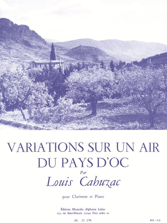 Cover: 9790046212703 | Variations sur un air du Pays d'Oc | L. Cahuzac | Buch